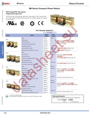 RH2B-UAC110-120V datasheet  